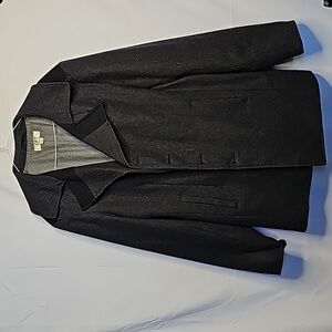 RARE CockPit USA gray WOOL button up winter coat jacket sz Large mens Limited